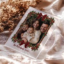 Klassieke geruite Kerst decoratie met charme