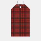 Klassieke geruite Kerstmis Sfeervol -  Cadeaulabel (Achterkant)