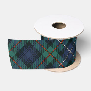 Klassieke geruite rustieke Tartan Satijnen Lint