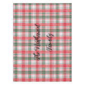 Klassieke geruite winter rood, groen tafelkleed (Voorkant)