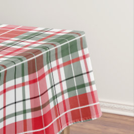 Klassieke geruite winter rood, groen tafelkleed