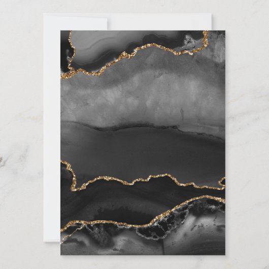 Klassieke gescheiden ouders Gouden bruiloft uitnod Kaart (Achterkant)