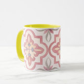 Klassieke geschenk tegel stelt mam lievelingsroze  mok (Voorkant links)