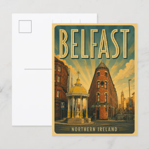 Klassieke geschenken en souvenirs uit Belfast Noor Briefkaart