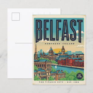 Klassieke geschenken en souvenirs uit Belfast Noor Briefkaart