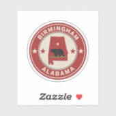 Klassieke geschenken uit Birmingham, Alabama Sticker (Vel)