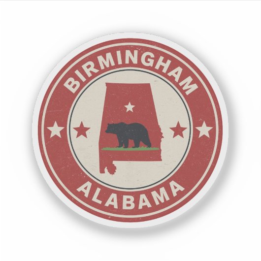 Klassieke geschenken uit Birmingham, Alabama Sticker (Voorkant)