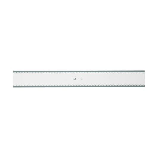 Klassieke geschulpte rand bruiloft uitnodigingen wikkel (Vlak)