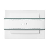 Klassieke geschulpte rand bruiloft uitnodigingen wikkel (Voorkant Voorbeeld)