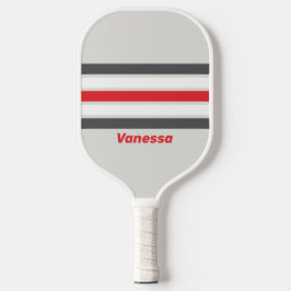 Klassieke gespleten vleugelpunt over strepen met n pickleball paddle