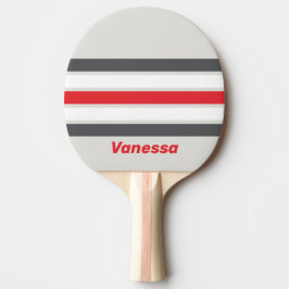 Klassieke gespleten vleugelpunt over strepen met n tafeltennisbatje