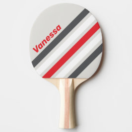 Klassieke gespleten wingtip diagonale strepen met tafeltennisbatje