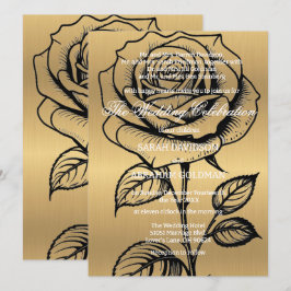 Klassieke gesplitste ouders huwelijksuitnodigingen kaart