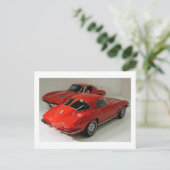 Klassieke gesplitste vensterauto's briefkaart (Staand voorkant)