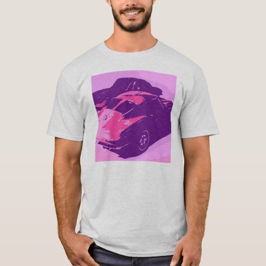 Klassieke gesplitste vensterChevrolet Corvette Pop T-shirt (Voorkant)