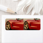 Klassieke gesplitste vensterkaarten etiket (Insitu)