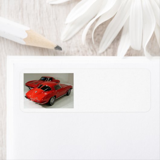 Klassieke gesplitste vensterkaarten etiket (Insitu)