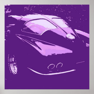 Klassieke gesplitste vensterkaarten poster