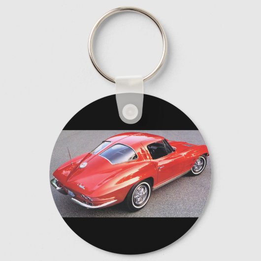 Klassieke gesplitste vensterkaarten sleutelhanger (Voorkant)