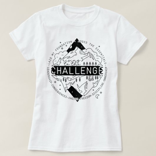 Klassieke Gesprekken CC Essentials Homeschool T-shirt (Design voorkant)