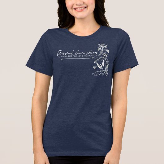  klassieke gesprekken Tri-Blend shirt (Voorkant)