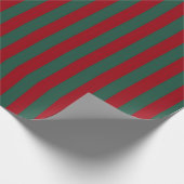 Klassieke gestreepte Kerstmis Cadeaupapier (Hoek)