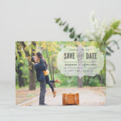 Klassieke Getypte Save the Date Aankondiging (Staand voorkant)