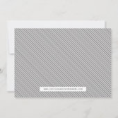 Klassieke Getypte Save the Date Aankondiging (Achterkant)