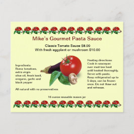 Klassieke geurspasta Saus 4,5 x 5,6-inch flyer