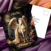 Klassieke gevleugelde eenhoorn Fantasy Forest bemo Briefkaart