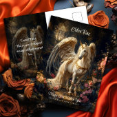 Klassieke gevleugelde eenhoorn Fantasy Forest bemo Briefkaart