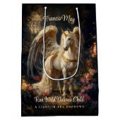 Klassieke gevleugelde Pegasus Fantasy Forest Unico Medium Cadeauzakje (Achterkant)
