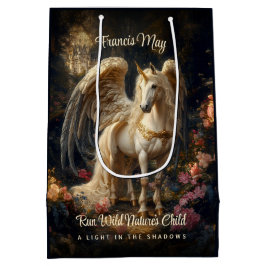 Klassieke gevleugelde Pegasus Fantasy Forest Unico Medium Cadeauzakje