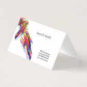 Klassieke gevouwen oproepkaart visitekaartje (Voorkant)