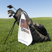 Klassieke Geweldige Vlag van de Burgeroorlog-unie Golfhanddoek (Groen)