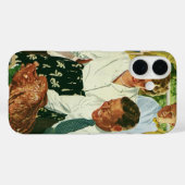 Klassieke gezinskeuken Thanksgiving-diner Case-Mate iPhone Case (Achterkant (horizontaal))