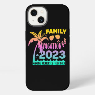 Klassieke gezinsreis zomer vakantie strand iPhone 13 hoesje