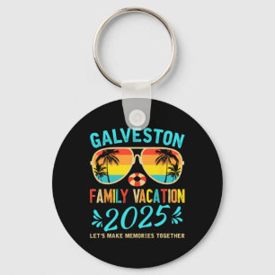 Klassieke gezinsvakantie Galveston Beach 2025 Texa Sleutelhanger