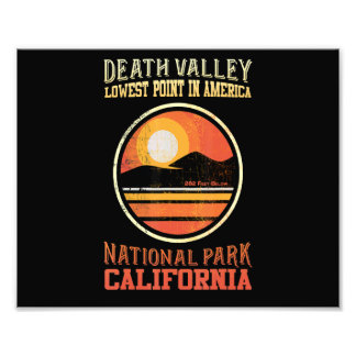Klassieke gezinsvakantie Reis Death Valley Wandele Foto Afdruk