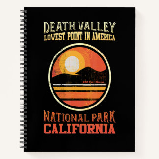 Klassieke gezinsvakantie Reis Death Valley Wandele Notitieboek