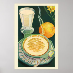 Klassieke Gezonde Voeding, Dranken, Gezond Ontbijt Poster