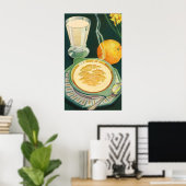 Klassieke Gezonde Voeding, Dranken, Gezond Ontbijt Poster (Thuiskantoor)