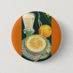 Klassieke Gezonde Voedingsmiddelen, Dranken, Gezon Ronde Button 5,7 Cm
