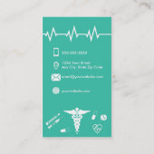 Klassieke gezondheidszorg en medisch Visitekaartje (Achterkant)