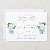 Klassieke Ginger Jar Baby Boy Poem Shower Party Kaart (Voorkant)