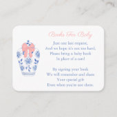 Klassieke Ginger Jar Build Baby Girl's Library Informatiekaartje (Voorkant)