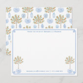 Klassieke Ginger Jar Stationery | van de bureau va Notitiekaartje (Voorkant / Achterkant)