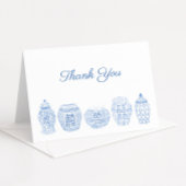 Klassieke Ginger Jars blauw en wit zuid Bedankkaart