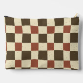 Klassieke gingham achtergrond Gedroogd blad kleure Etui (Achterkant)