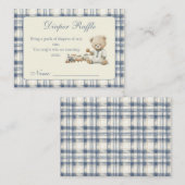 Klassieke Gingham Baby Luiers Raffle Bijlage (Voorkant / Achterkant)
